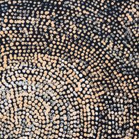 Aboriginal Artwork by Sarah Napurrurla Leo, Ngapa Jukurrpa (Water Dreaming), 30x30cm