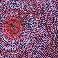 Aboriginal Artwork by Sarah Napurrurla Leo, Ngapa Jukurrpa (Water Dreaming), 30x30cm