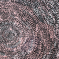 Aboriginal Artwork by Sarah Napurrurla Leo, Ngapa Jukurrpa (Water Dreaming), 30x30cm