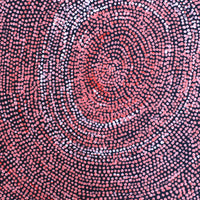 Aboriginal Artwork by Sarah Napurrurla Leo, Ngapa Jukurrpa (Water Dreaming), 30x30cm