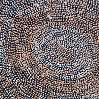 Aboriginal Artwork by Sarah Napurrurla Leo, Ngapa Jukurrpa (Water Dreaming), 30x30cm