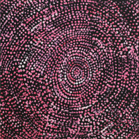 Aboriginal Artwork by Sarah Napurrurla Leo, Ngapa Jukurrpa (Water Dreaming), 30x30cm