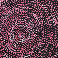 Aboriginal Artwork by Sarah Napurrurla Leo, Ngapa Jukurrpa (Water Dreaming), 30x30cm