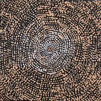 Aboriginal Artwork by Sarah Napurrurla Leo, Ngapa Jukurrpa (Water Dreaming), 30x30cm