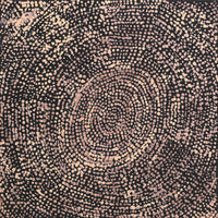 Aboriginal Artwork by Sarah Napurrurla Leo, Ngapa Jukurrpa (Water Dreaming), 30x30cm