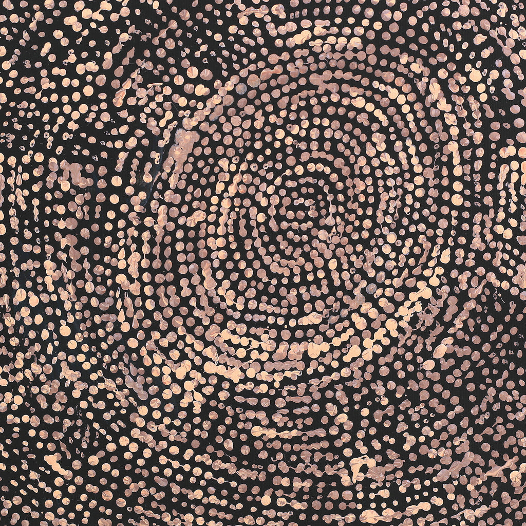 Aboriginal Art by Sarah Napurrurla Leo, Ngapa Jukurrpa (Water Dreaming), 30x30cm - ART ARK®