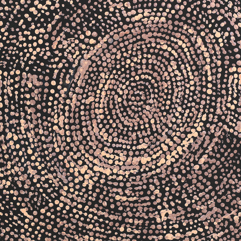 Aboriginal Artwork by Sarah Napurrurla Leo, Ngapa Jukurrpa (Water Dreaming), 30x30cm