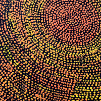 Aboriginal Artwork by Sarah Napurrurla Leo, Ngapa Jukurrpa (Water Dreaming), 30x30cm