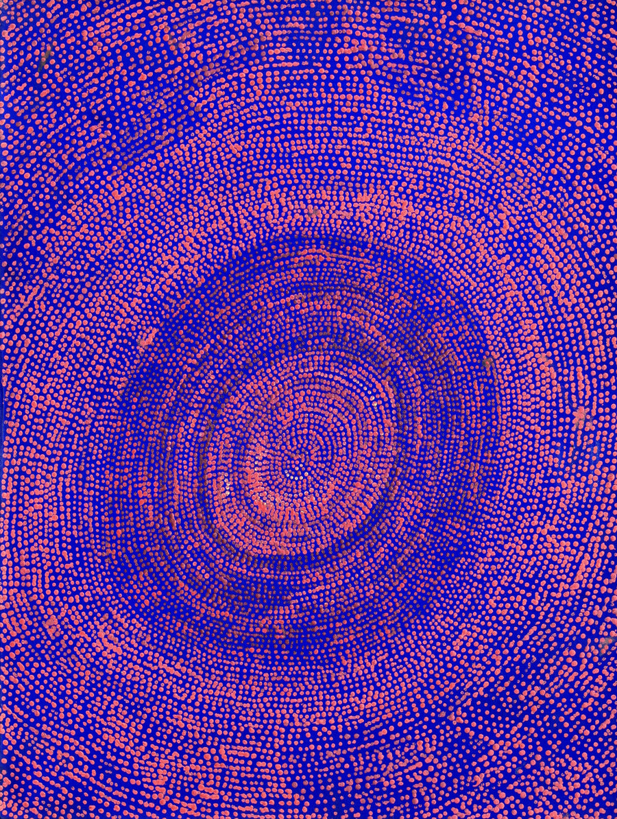 Aboriginal Artwork by Sarah Napurrurla Leo, Ngapa Jukurrpa (Water Dreaming), 61x46cm