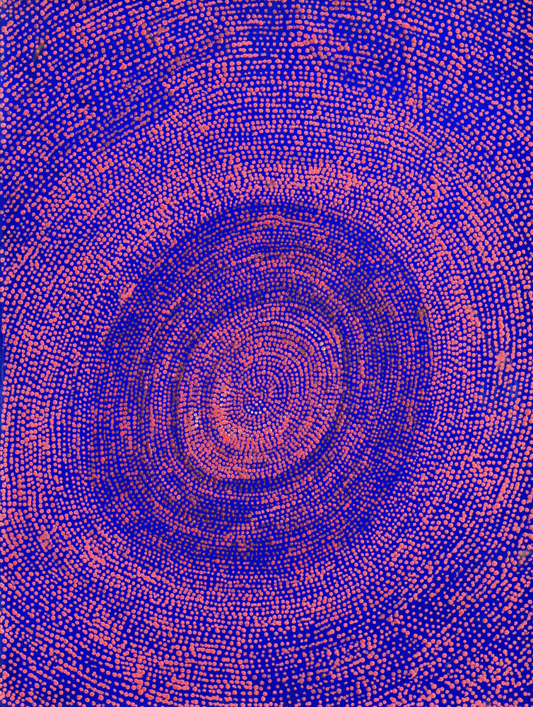 Aboriginal Artwork by Sarah Napurrurla Leo, Ngapa Jukurrpa (Water Dreaming), 61x46cm