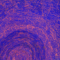 Aboriginal Artwork by Sarah Napurrurla Leo, Ngapa Jukurrpa (Water Dreaming), 61x46cm