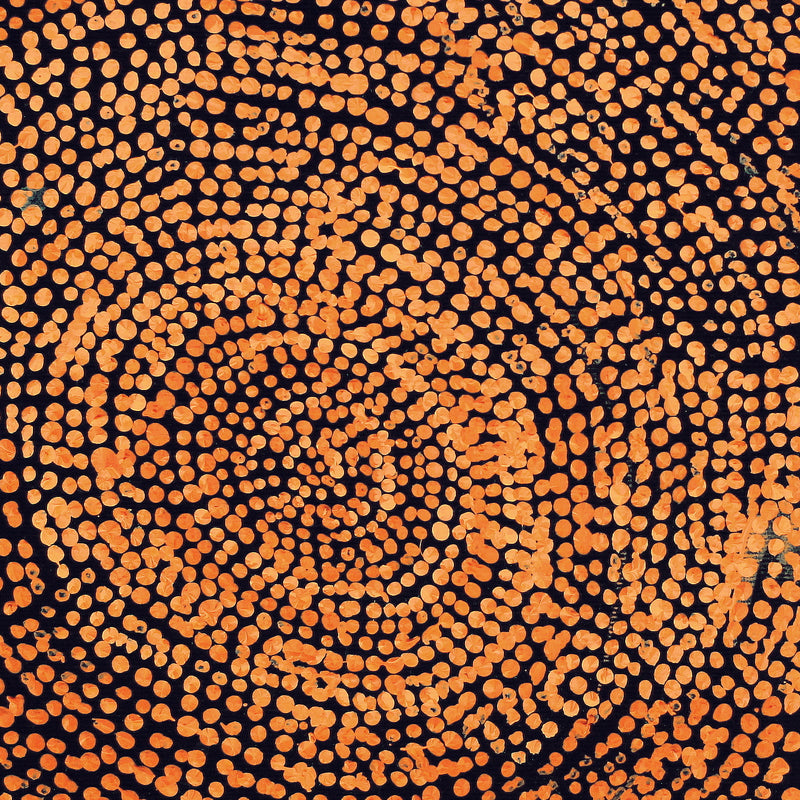 Aboriginal Artwork by Sarah Napurrurla Leo, Ngapa Jukurrpa (Water Dreaming), 30x30cm