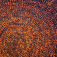 Aboriginal Artwork by Sarah Napurrurla Leo, Ngapa Jukurrpa (Water Dreaming), 30x30cm