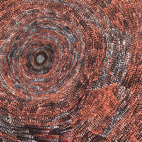 Aboriginal Artwork by Sarah Napurrurla Leo, Ngapa Jukurrpa (Water Dreaming), 61x61cm