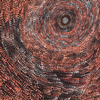 Aboriginal Artwork by Sarah Napurrurla Leo, Ngapa Jukurrpa (Water Dreaming), 61x61cm