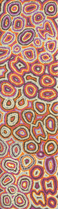 Aboriginal Artwork by Sarah Napaljarri Simms, Pikilyi Jukurrpa (Vaughan Springs Dreaming), 107x30cm - ART ARK®