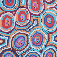 Aboriginal Artwork by Sarah Napaljarri Simms, Mina Mina Jukurrpa - Ngalyipi, 122x30cm