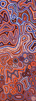 Aboriginal Art by Sarah Napaljarri Simms, Pikilyi Jukurrpa (Vaughan Springs Dreaming), 122x46cm - ART ARK®