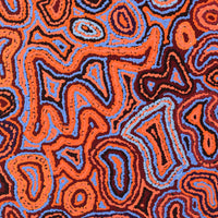 Aboriginal Artwork by Sarah Napaljarri Simms, Pikilyi Jukurrpa (Vaughan Springs Dreaming), 122x46cm
