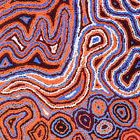 Aboriginal Artwork by Sarah Napaljarri Simms, Pikilyi Jukurrpa (Vaughan Springs Dreaming), 122x46cm