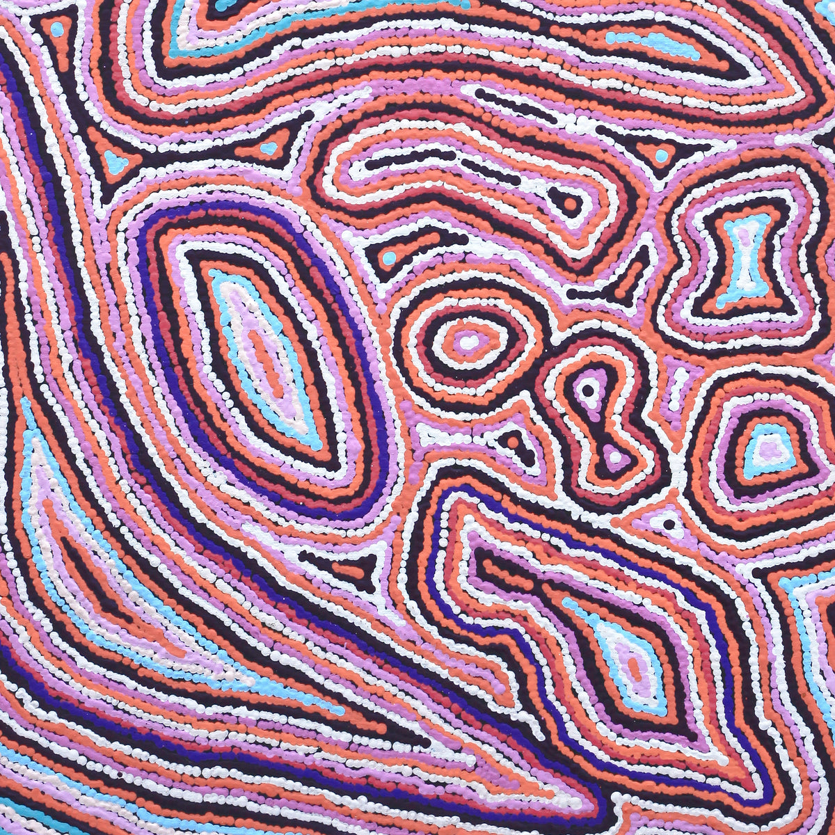 Aboriginal Artwork by Sarah Napaljarri Simms, Pikilyi Jukurrpa (Vaughan Springs Dreaming), 122x61cm