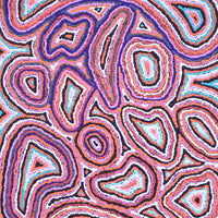 Aboriginal Artwork by Sarah Napaljarri Simms, Pikilyi Jukurrpa (Vaughan Springs Dreaming), 122x61cm