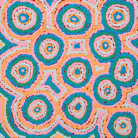 Aboriginal Artwork by Sarah Napaljarri Simms, Mina Mina Jukurrpa (Mina Mina Dreaming), 30x30cm