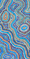 Aboriginal Art by Sarah Napaljarri Simms, Pikilyi Jukurrpa (Vaughan Springs Dreaming), 61x30cm - ART ARK®