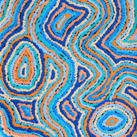Aboriginal Artwork by Sarah Napaljarri Simms, Pikilyi Jukurrpa (Vaughan Springs Dreaming), 61x30cm