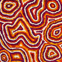 Aboriginal Artwork by Sarah Napaljarri Simms, Pikilyi Jukurrpa (Vaughan Springs Dreaming), 61x30cm