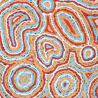 Aboriginal Artwork by Sarah Napaljarri Simms, Pikilyi Jukurrpa (Vaughan Springs Dreaming), 61x46cm
