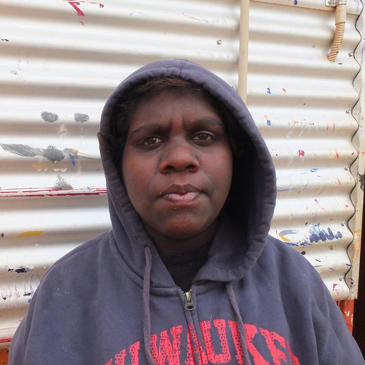 Aboriginal Artwork by Saraeva Napangardi Marshall, Mina Mina Dreaming - Ngalyipi, 91x61cm