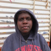 Aboriginal Artwork by Saraeva Napangardi Marshall, Mina Mina Jukurrpa (Mina Mina Dreaming) - Ngalyipi, 30x30cm