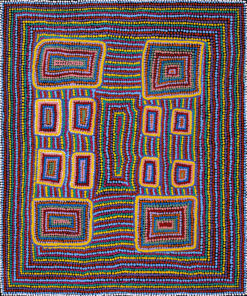 Aboriginal Artwork by Savonne Brown, Tjanpi, 61x51cm