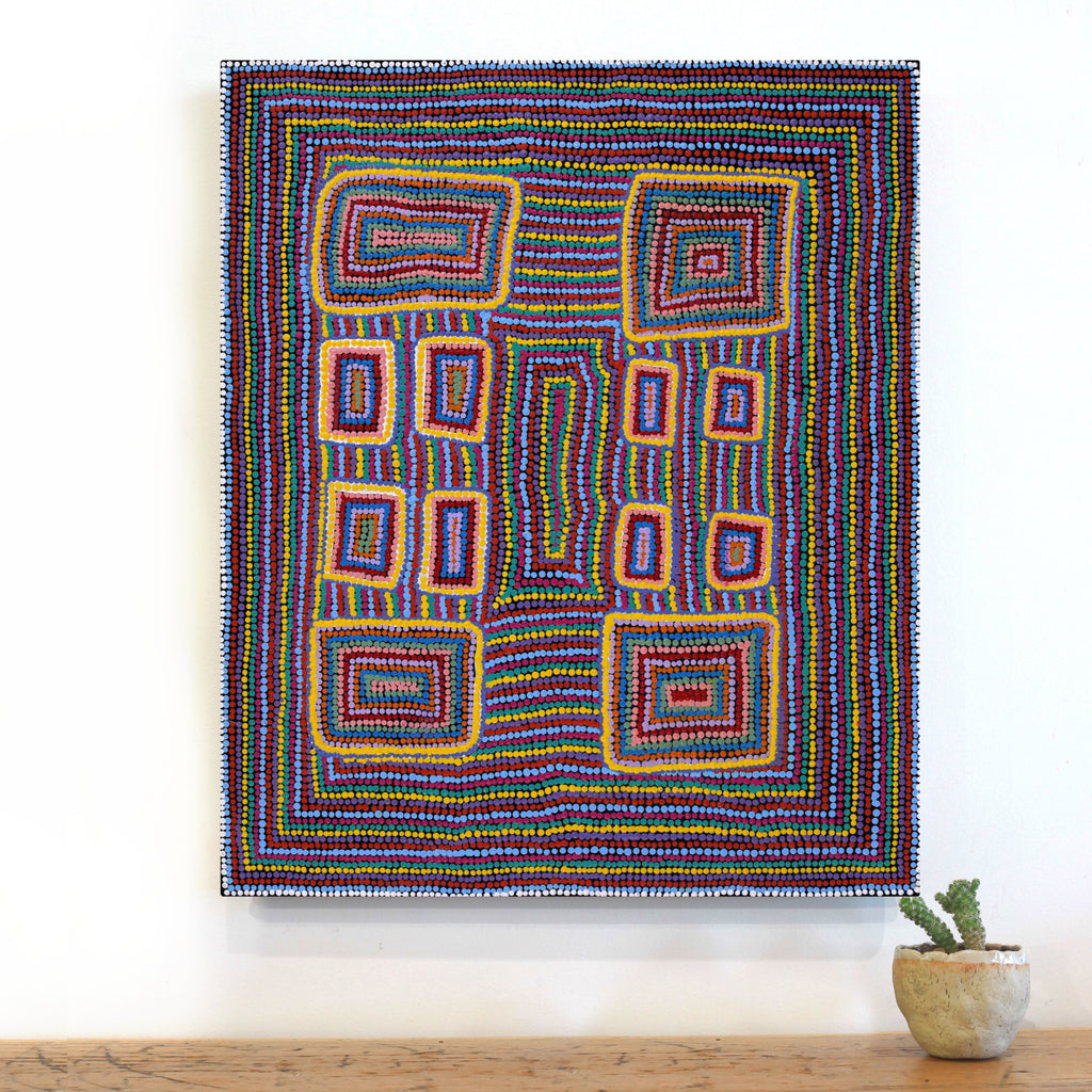 Aboriginal Artwork by Savonne Brown, Tjanpi, 61x51cm