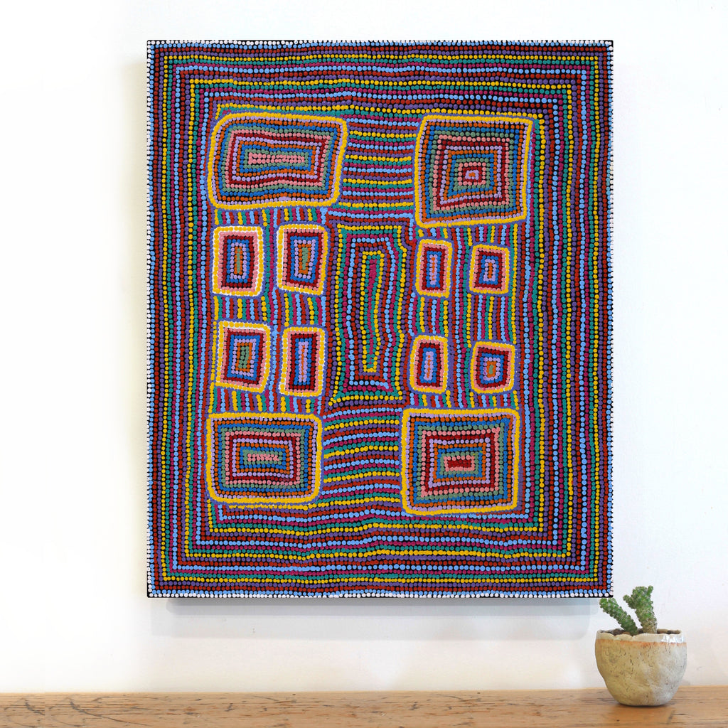 Aboriginal Artwork by Savonne Brown, Tjanpi, 61x51cm - ART ARK®