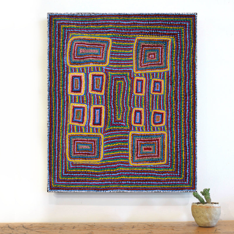 Aboriginal Artwork by Savonne Brown, Tjanpi, 61x51cm