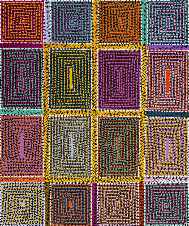 Aboriginal Artwork by Savonne Brown, Tjanpi, 91x76cm