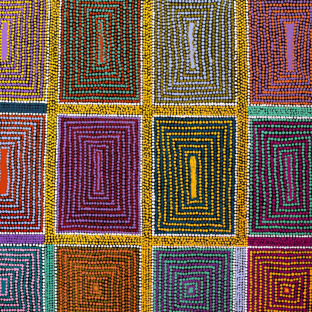 Aboriginal Artwork by Savonne Brown, Tjanpi, 91x76cm