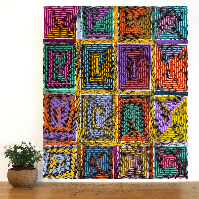 Aboriginal Artwork by Savonne Brown, Tjanpi, 91x76cm
