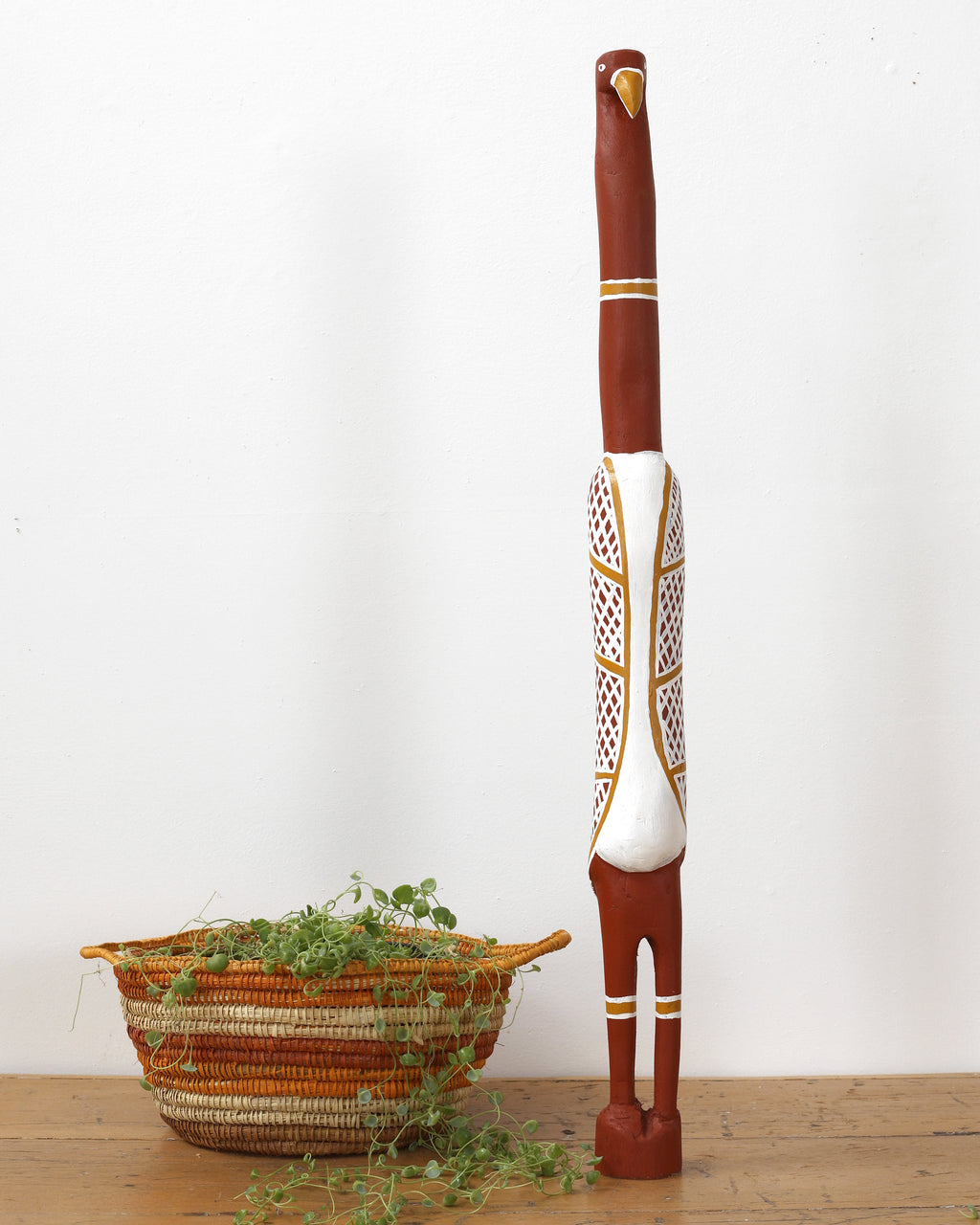 Aboriginal Artwork by Sebastian Buntarrawuy Wunungmurra - Eagle Sculpture, 82cm
