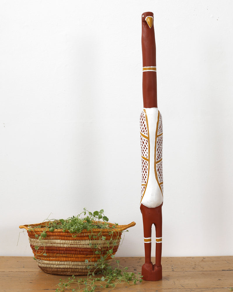 Aboriginal Artwork by Sebastian Buntarrawuy Wunungmurra - Eagle Sculpture, 82cm