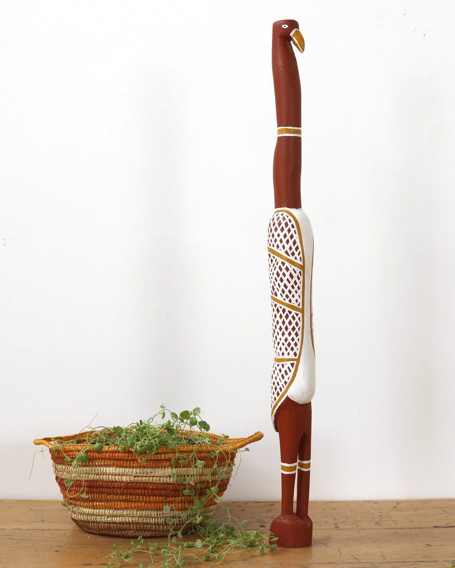 Aboriginal Artwork by Sebastian Buntarrawuy Wunungmurra - Eagle Sculpture, 82cm