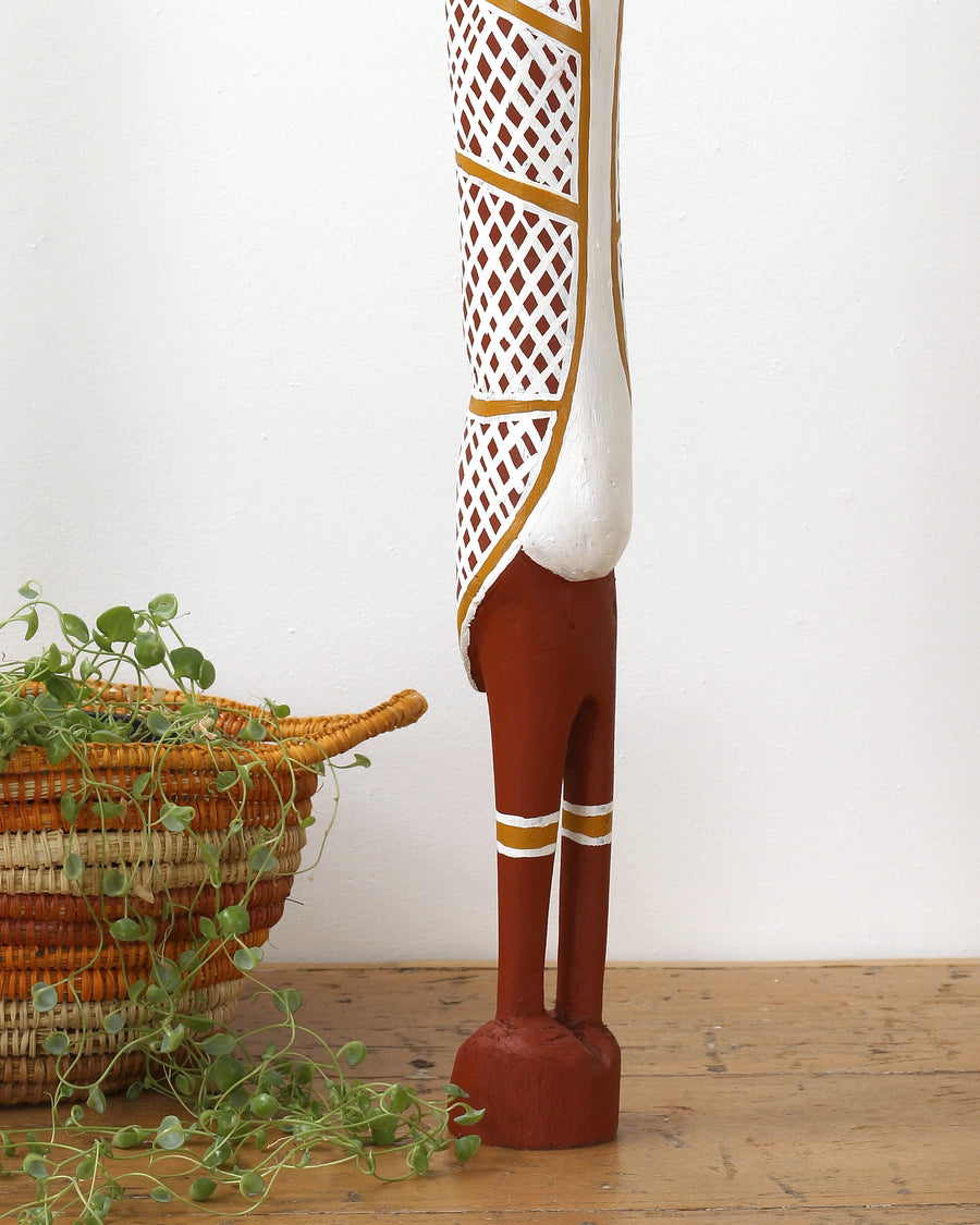 Aboriginal Artwork by Sebastian Buntarrawuy Wunungmurra - Eagle Sculpture, 82cm