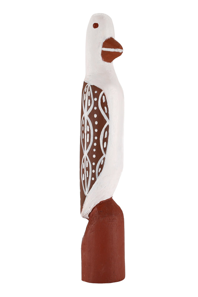 Aboriginal Artwork by Sebastian Buntarrawuy Wunungmurra - Bird sculpture, 33cm