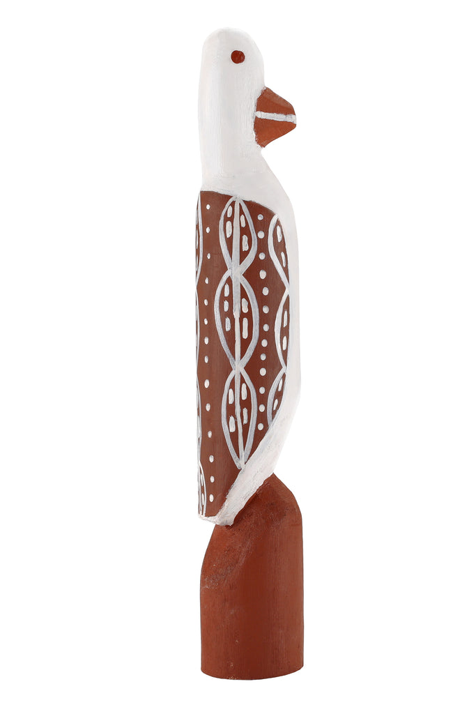 Aboriginal Artwork by Sebastian Buntarrawuy Wunungmurra - Bird sculpture, 33cm