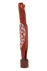Aboriginal Artwork by Sebastian Buntarrawuy Wunungmurra - Bird Sculpture, 42cm