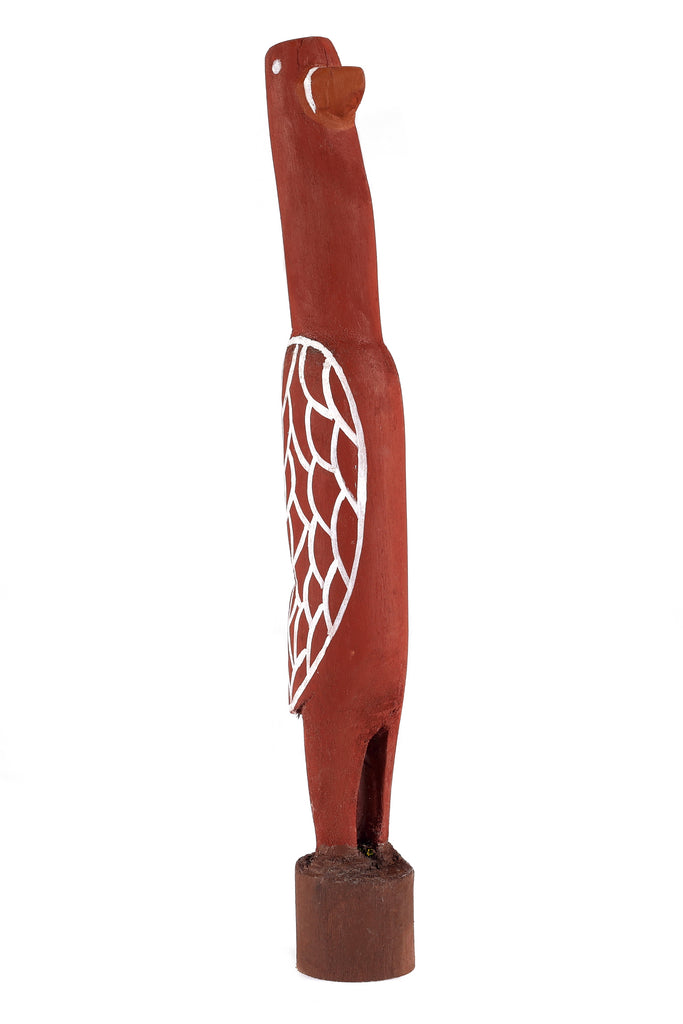 Aboriginal Artwork by Sebastian Buntarrawuy Wunungmurra - Bird Sculpture, 42cm - ART ARK®
