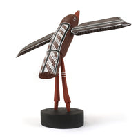 Aboriginal Artwork by Sebastian Buntarrawuy Wunungmurra - Bird (Birrk birrk) Sculpture, 32cm