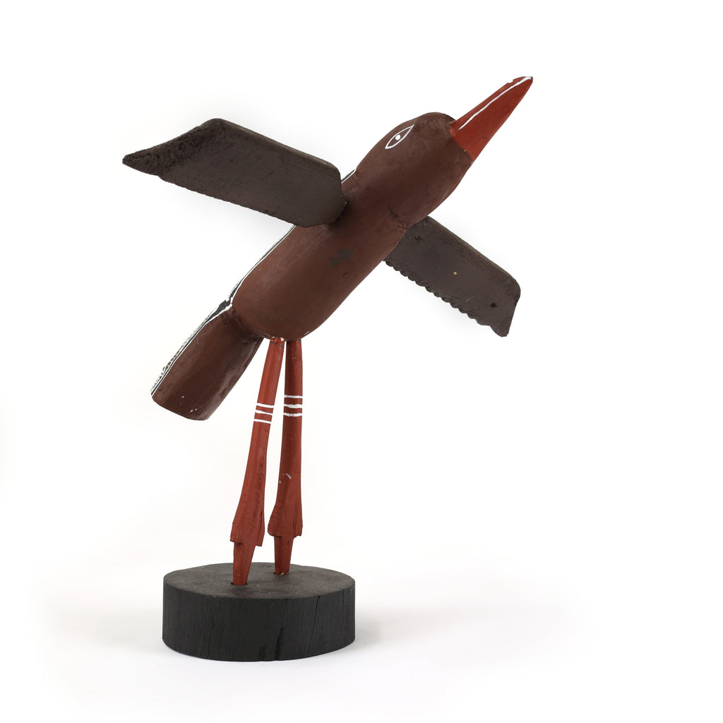 Aboriginal Artwork by Sebastian Buntarrawuy Wunungmurra - Bird (Birrk birrk) Sculpture, 32cm
